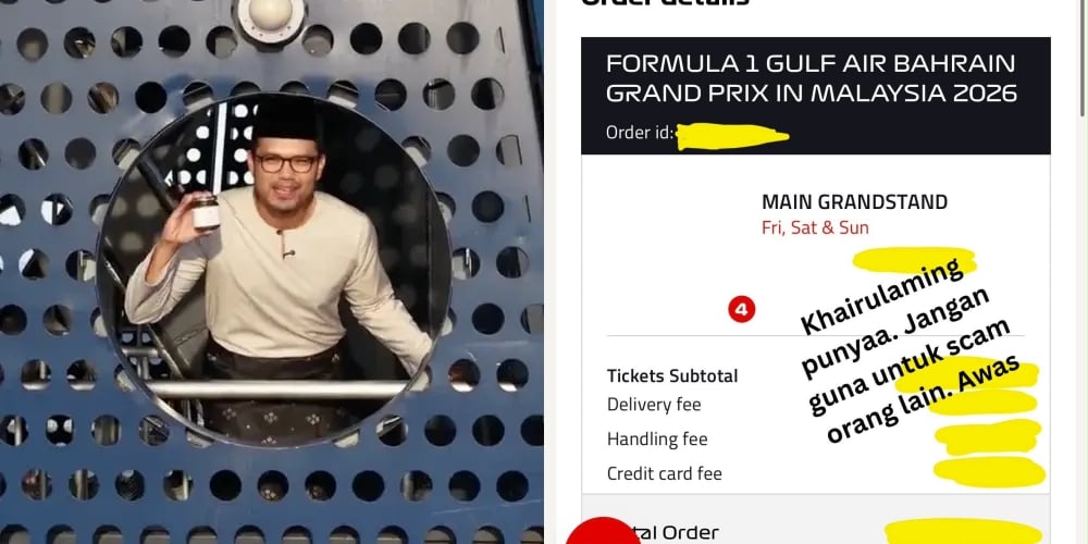 Khairul Aming Kongsi Trik Beli Tiket F1 Saat Akhir Walaupun Dah 'Sold Out'