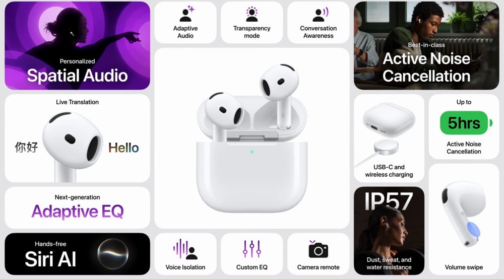 Apple Rasmi Lancar AirPods 5 Dengan Bekas Pengecas Tanpa Wayar, Dijangka Harga Bermula RM699