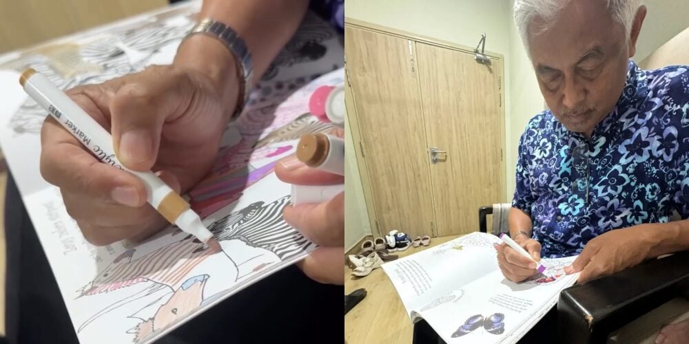 Gara-Gara Ketagih TikTok, Inisiatif Anak Bagi Buku Mewarna Dekat Ayah Ini Raih Pujian