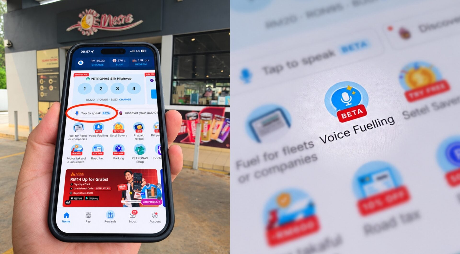 Setel Perkenal Voice Fuelling, Ini Cara Untuk Aktifkan Pam Minyak Guna Suara Sahaja