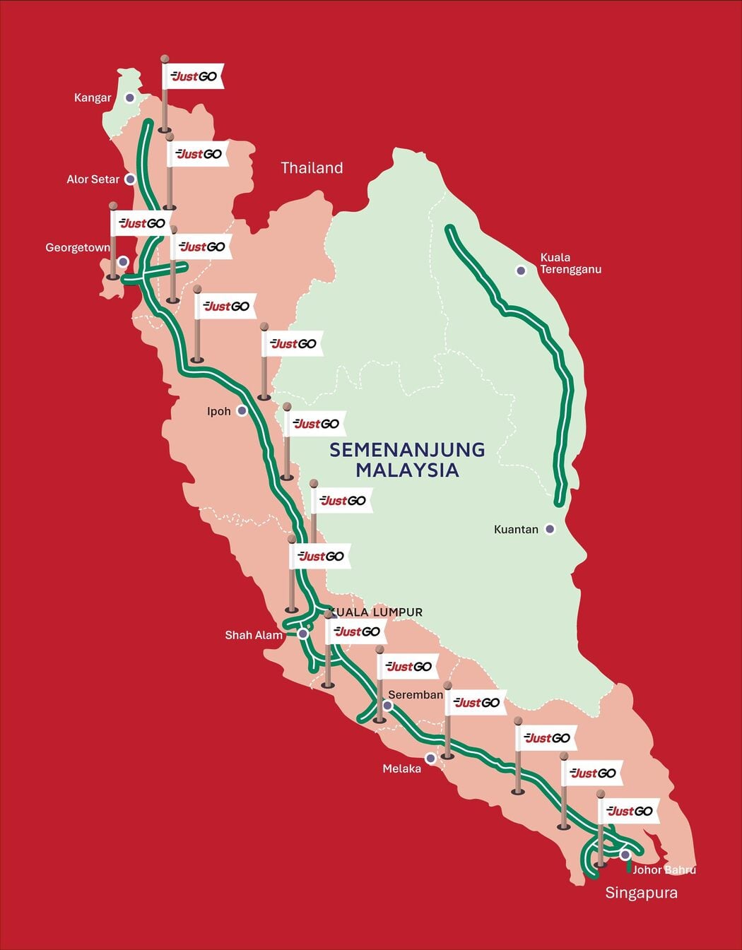 Tak Perlu Risau Nak Guna Lorong Mana, JustGO Catat Lebih 3 Juta Transaksi Tol Di Malaysia 2 Tak Perlu Risau Nak Guna Lorong Mana, JustGO Catat Lebih 3 Juta Transaksi Tol Di Malaysia
