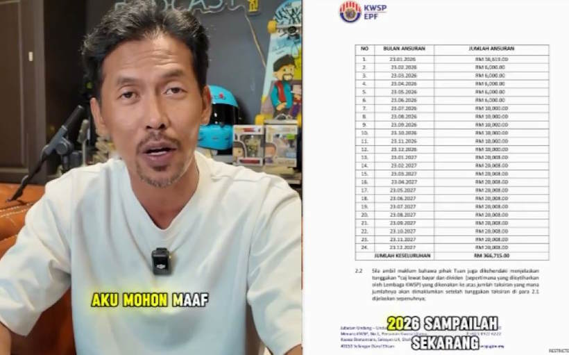 Akui Khilaf, Shuib Minta Maaf Kerana Sindir Jep Di Podcast Dan Kongsi Status Terkini Hutang KWSP Syarikatnya