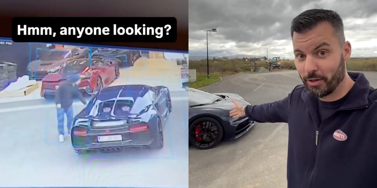 Lelaki Datang Minta Kerja Bawa Lari Bugatti Chiron Milik CEO Bugatti