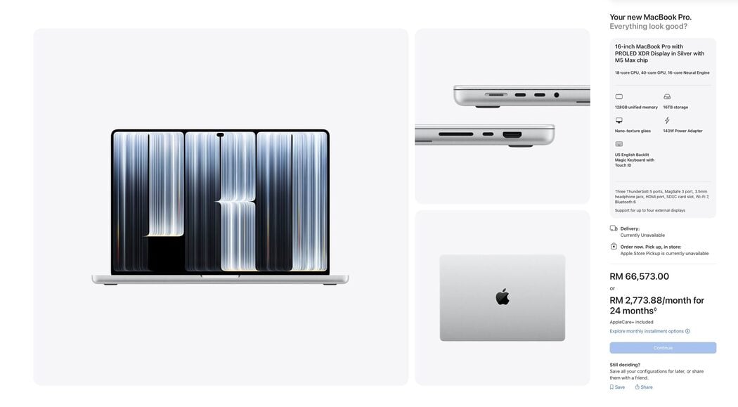 MacBook Pro Baharu Cecah RM66,573, Harga Boleh Bawa Pulang Proton Saga Siap Ada Baki 2 MacBook Pro Baharu Cecah RM66,573, Harga Boleh Bawa Pulang Proton Saga Siap Ada Baki
