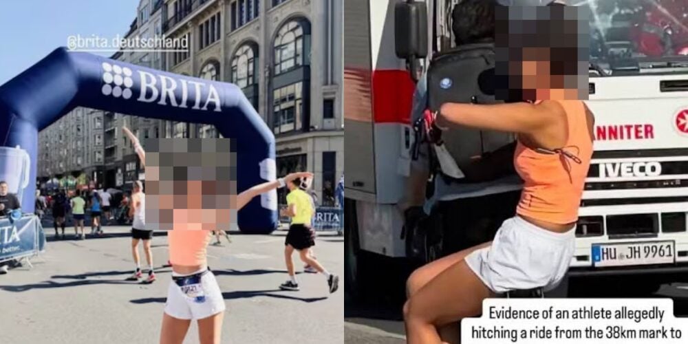 Influencer Pamer Prestasi Padu Sewaktu Marathon, Rupanya Kantoi Naik Basikal