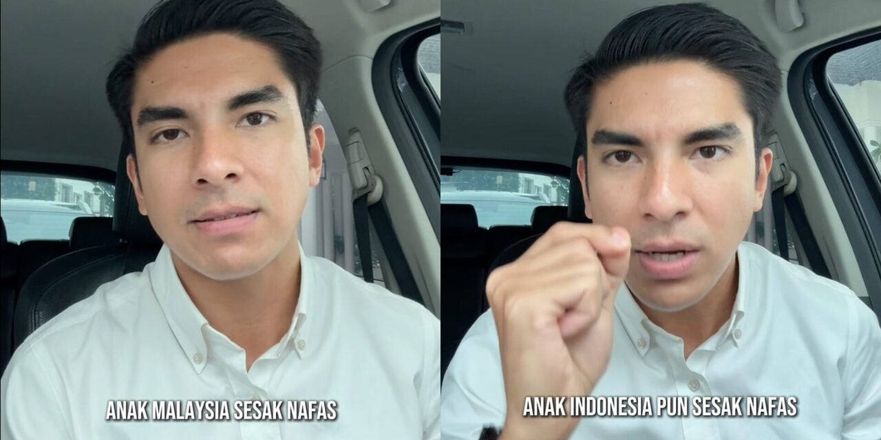 'Anak Malaysia, Anak Indonesia Pun Sesak Nafas' – Syed Saddiq Tempelak Bekas Menteri Indonesia